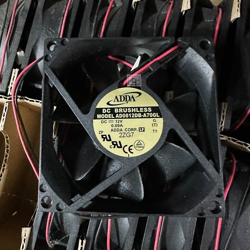 ADDA AD0812DB-A70GL 12V 0.09A 2wires Cooling Fan ADDA AD0812DB-A70GL 12V 0.09A 2wires Cooling Fan